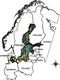 Overview map of the Baltic sediments