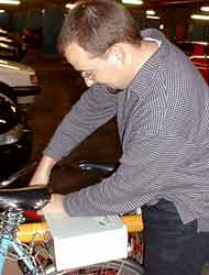 B�rbart m�leinstrument til m�ling af luftforurening, Foto: DMU/Ole Hertel